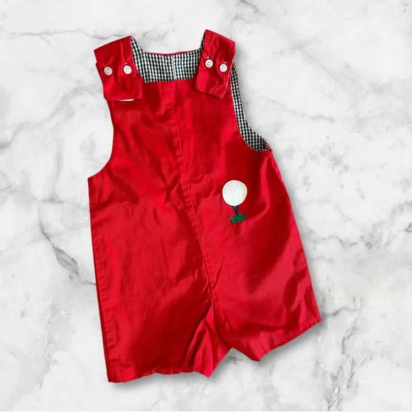 Bailey Boys Reversible Golf and Cement Truck Romper 18 months - Picture 1 of 8